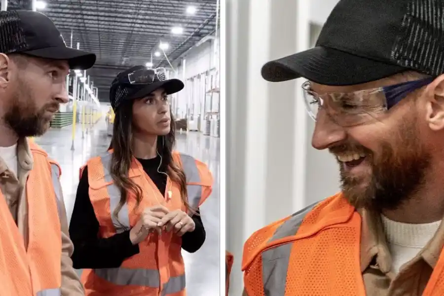 ¿Inteligencia artificial? Messi vestido de operario causó furor en las redes