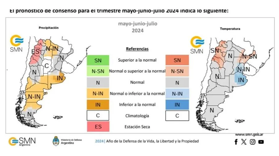 Cómo viene el invierno en el Norte argentino, según el Servicio Meteorológico Nacional