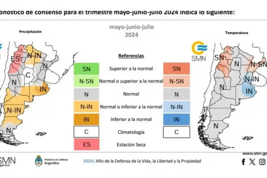 Cómo viene el invierno en el Norte argentino, según el Servicio Meteorológico Nacional