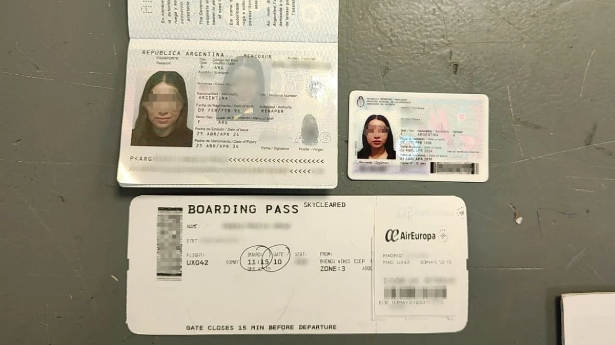 Pasaportes falsos. FOTO PSA