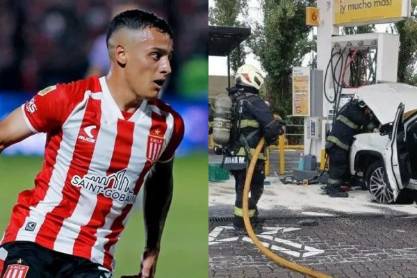 Tiago Palacios, campeón con Estudiantes, protagonizó un accidente automovilístico