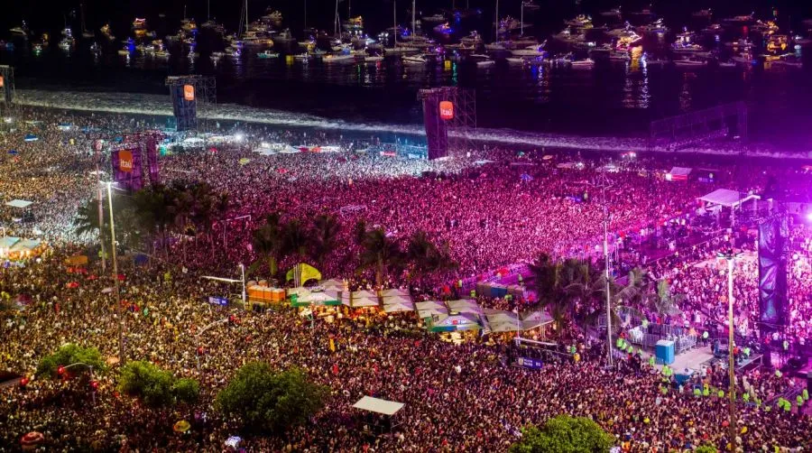 La Praia de Copacabana durante el show de Madonna