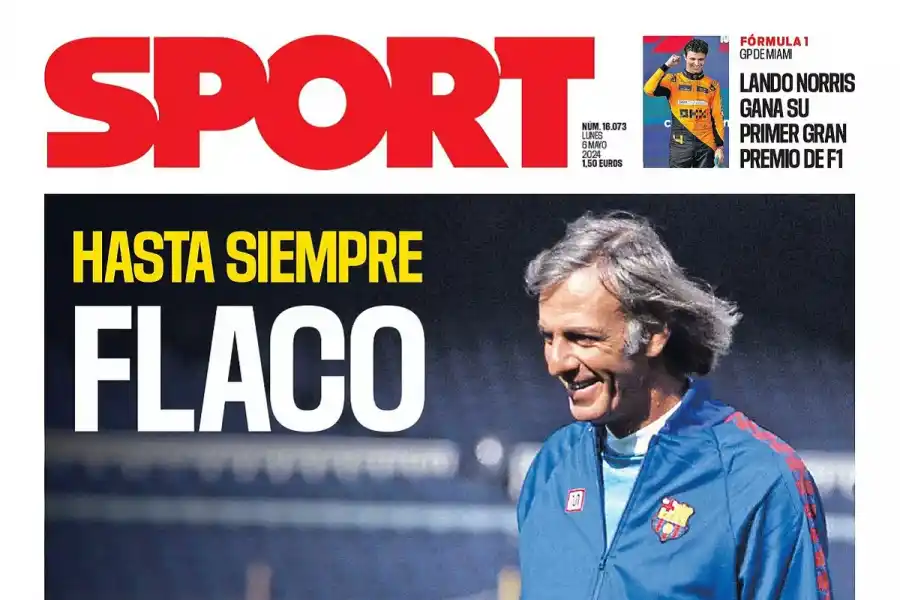 BUEN RECUERDO. El medio español SPORT, mencionó el paso de Menotti por Barcelona.