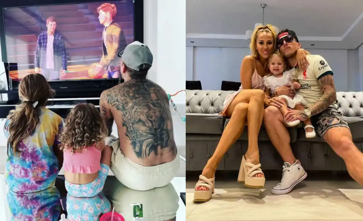 El cantante vive en su hogar con sus hijas.