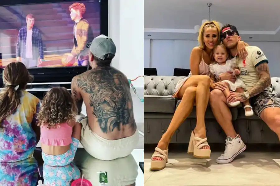 El cantante vive en su hogar con sus hijas.