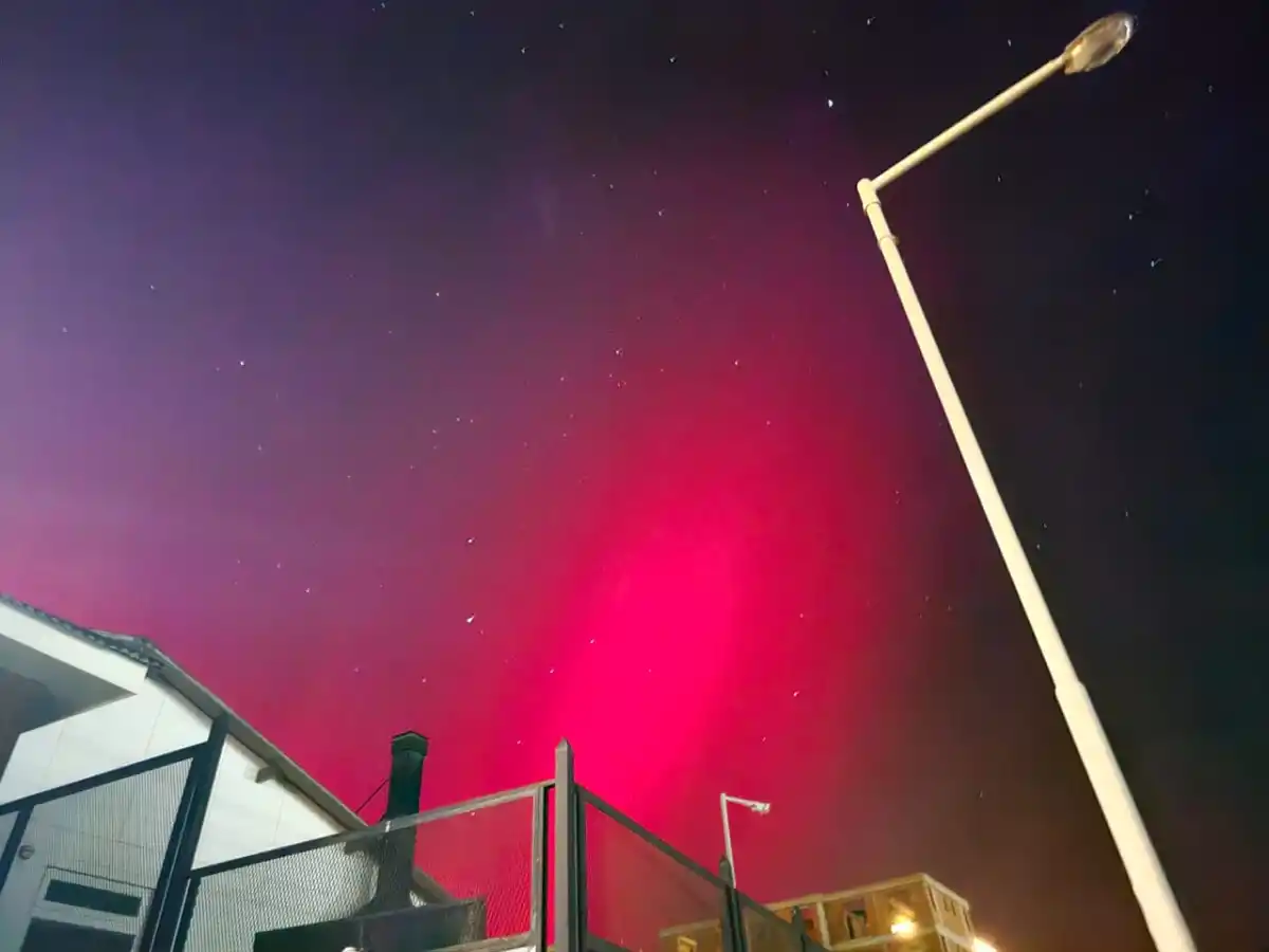 Imágenes: las increíbles auroras australes que se observaron en Ushuaia