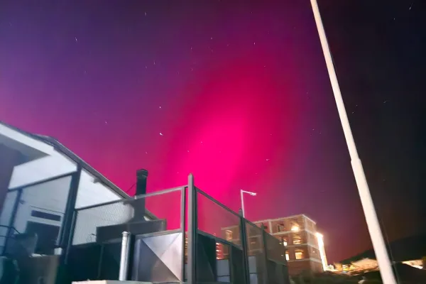 Imágenes: las increíbles auroras australes que se observaron en Ushuaia