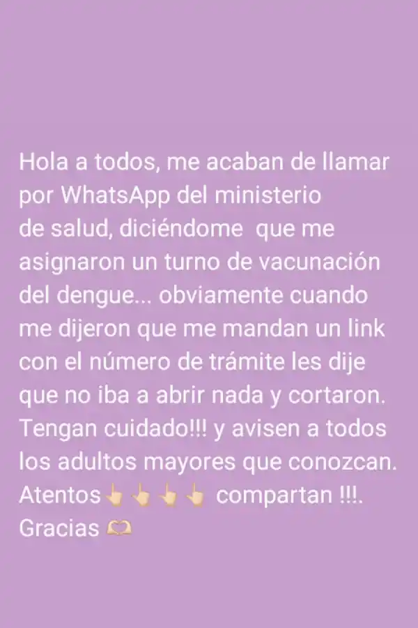 Las advertencias también circulan en las redes sociales. 