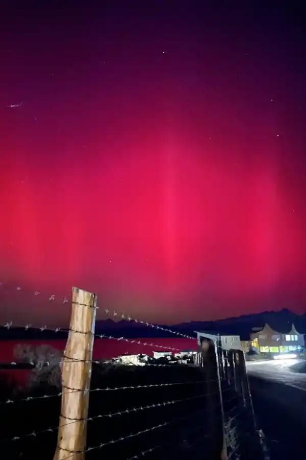 Imágenes: las increíbles auroras australes que se observaron en Ushuaia