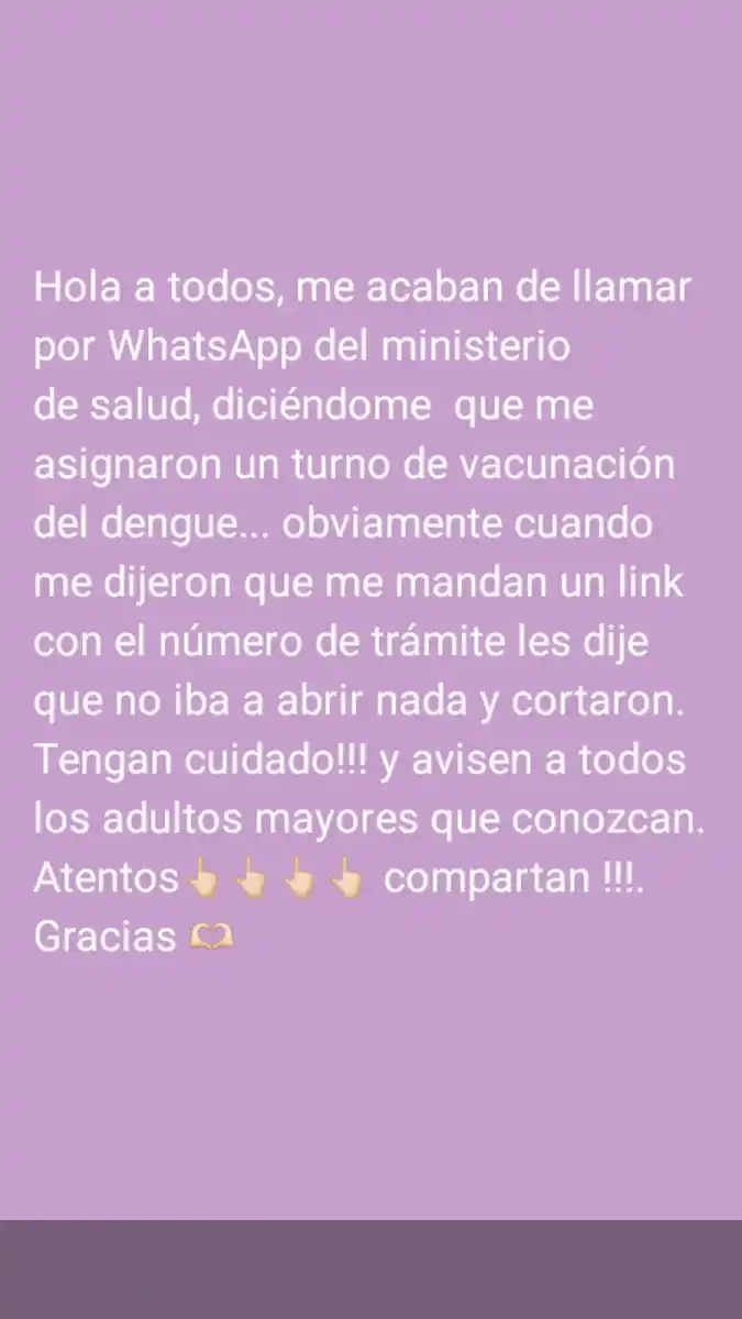 Las advertencias también circulan en las redes sociales. 