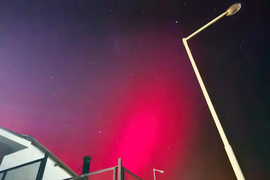 Imágenes: las increíbles auroras australes que se observaron en Ushuaia