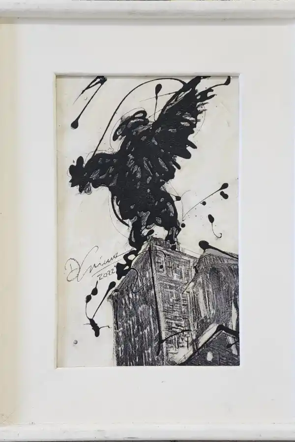 A PARTIR DE UN LIBRO. Cuadro de la serie “Historia universal de la infamia”.