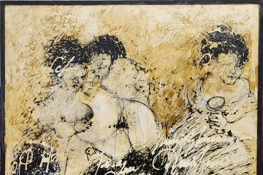 TRAS LA PANDEMIA. Donato Grima trae cuadros creados en los últimos años.