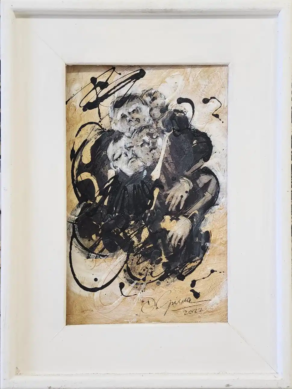 ROSTROS DIFUMINADOS. Una obra hecha en 2022, inspirada en Borges.