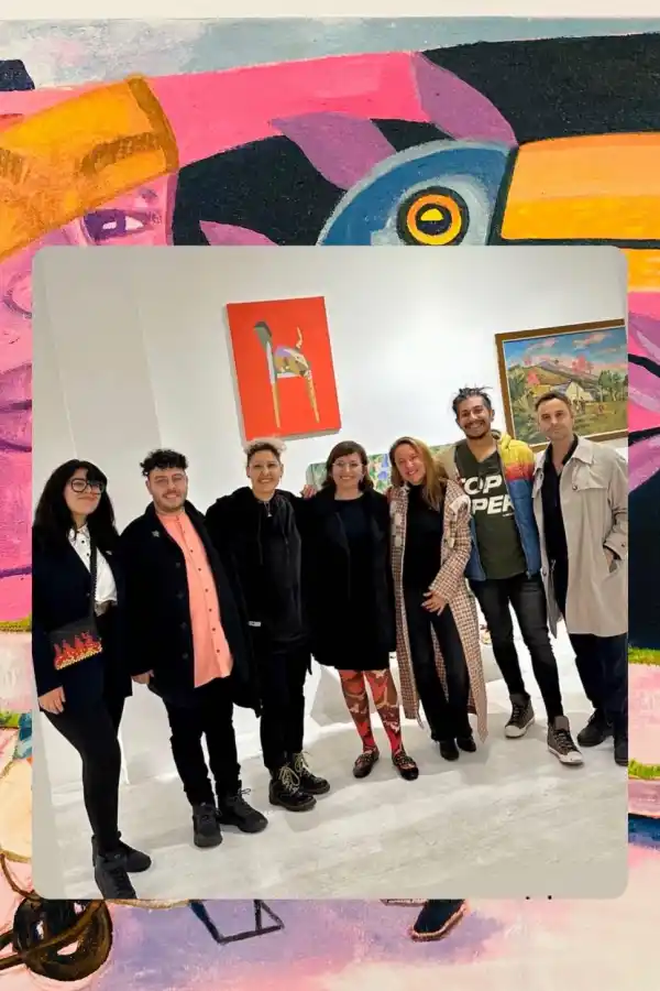 EN EL MARCO. Expositores tucumanos en la inauguración de “La Función de la Utopía”.