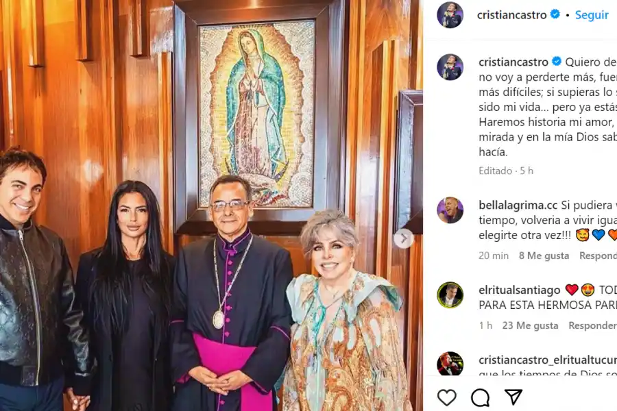 Así anunciaba Cristian Castro su reconciliación con Sánchez.