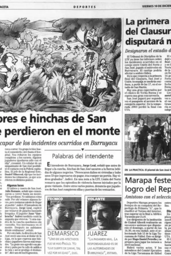 Clasificaron a una final, sufrieron una emboscada por los rivales y jugadores e hinchas se perdieron en el monte tucumano