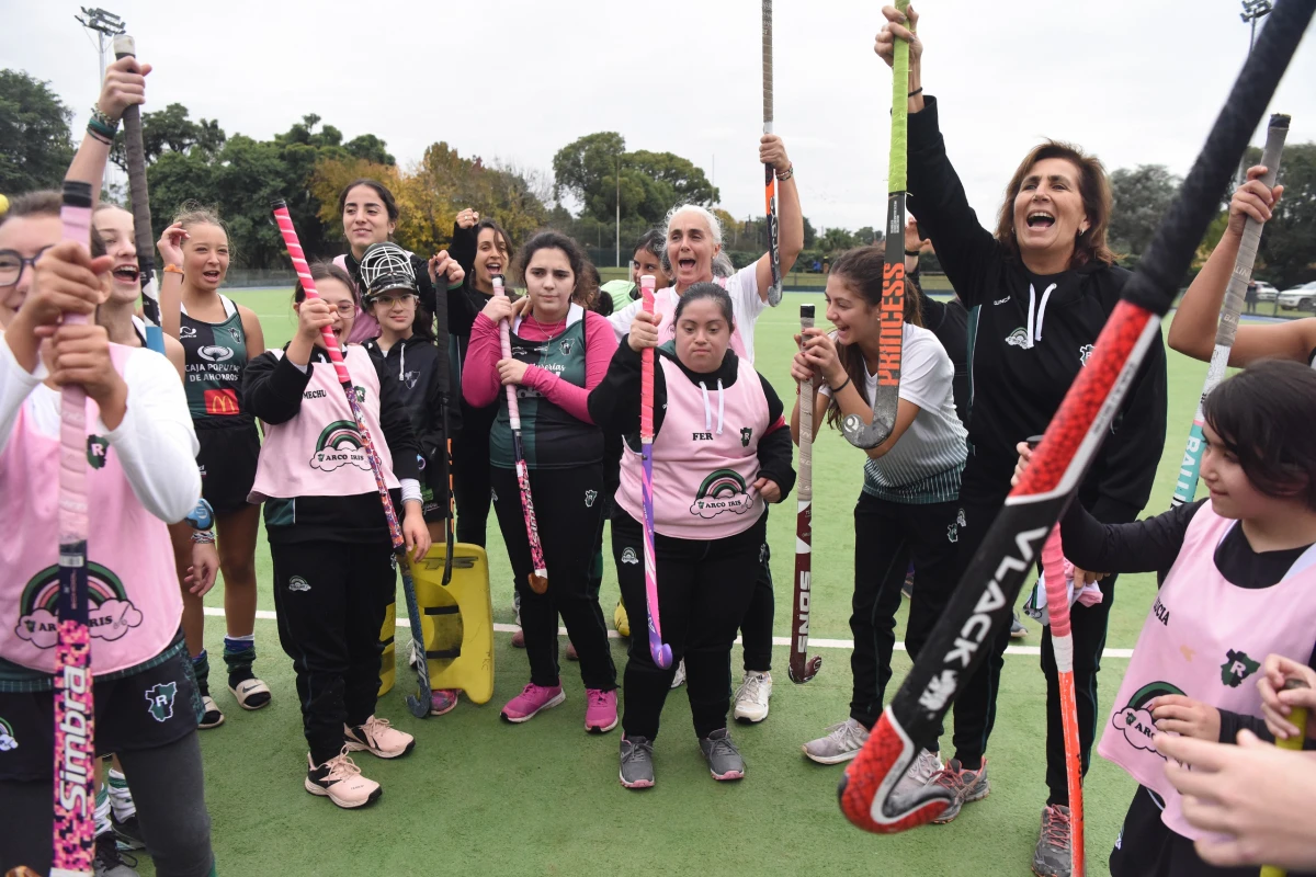 INCLUSIÓN. Tucumán Rugby lleva cuatro años formando un proyecto de hockey inclusivo. 