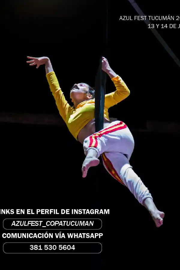 Competencia Internacional de Tela en Tucumán: siguen abiertas las inscripciones para el Azul Fest World Championship