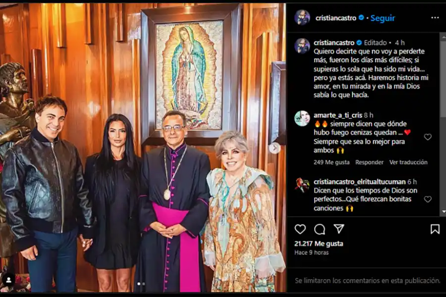 Cristian Castro se reconcilió con Mariela Sánchez