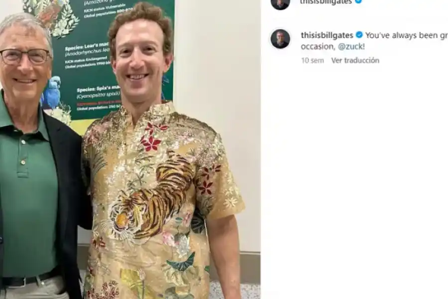 Los empresarios se encontraron en una importante boda en India. (Instagram: thisisbillgates)