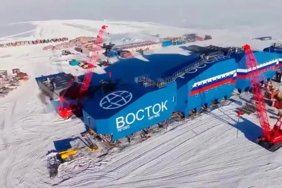 BASE. Rusia, en territorio antártico donde Argentina reivindica soberanía. 