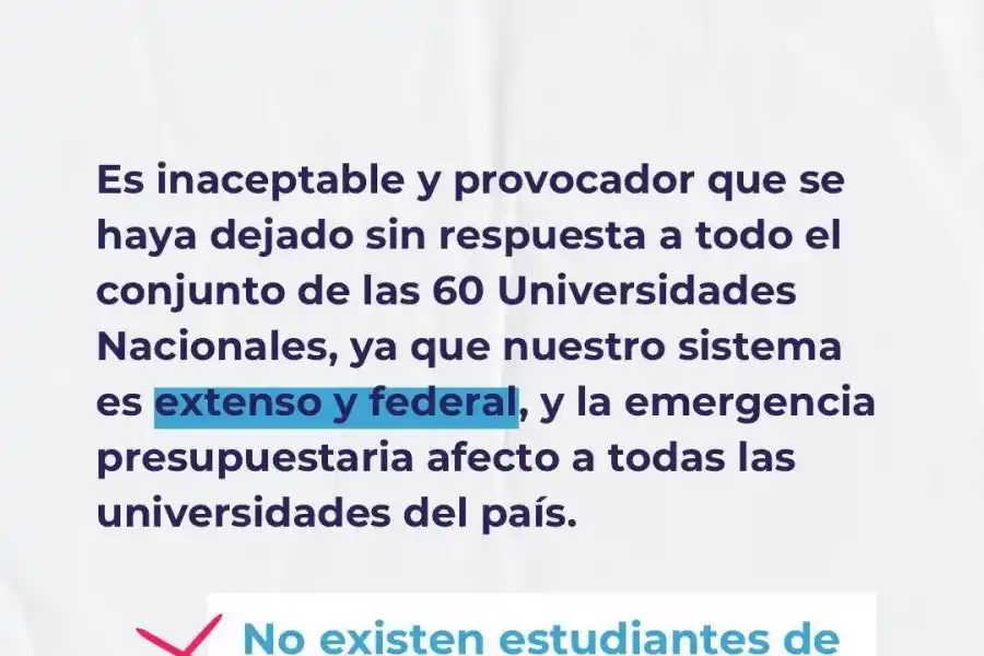 Inadmisible y provocador: universidades del país criticaron el acuerdo entre Nación y la UBA