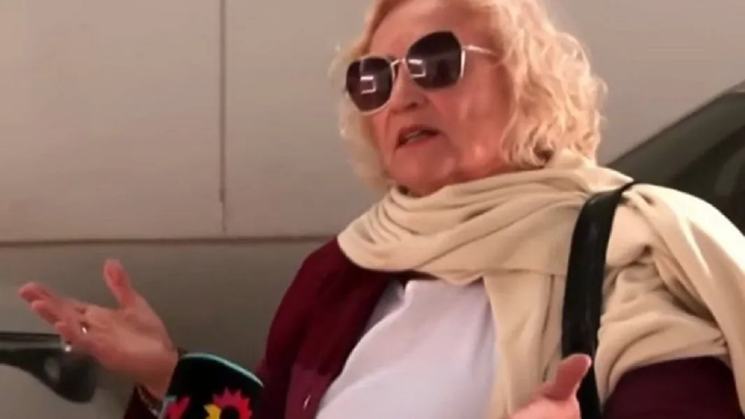 Norma Abate de Mazzucchelli, en el video emitido por Telenoche. CAPTURA DE VIDEO