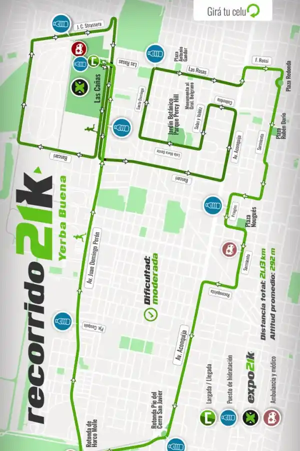 TRAZADO 1. Así será el circuito de la prueba principal de 21 kilómetros.