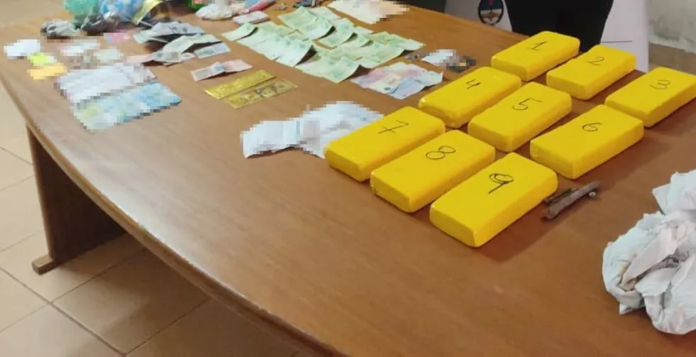 Una ciudadana de nacionalidad boliviana intentó ingresar al país con más de 9 kilos de cocaína