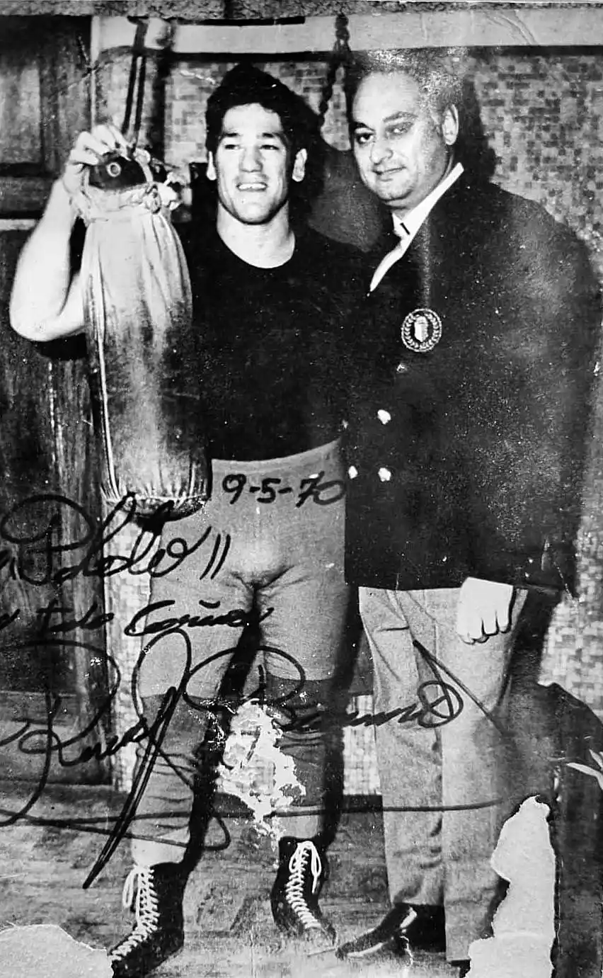 AMISTAD. “Ringo” Bonavena visitó varias veces a “Pololo” en Famaillá.