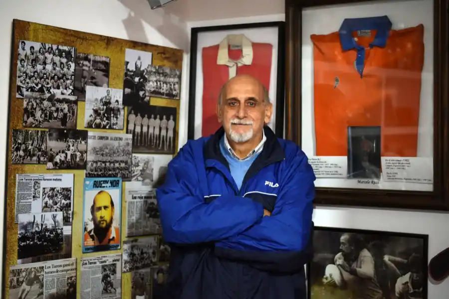 RINCÓN DE HONOR. La sede de Los Tarcos le dedica un espacio exclusivo a la carrera de Marcelo 