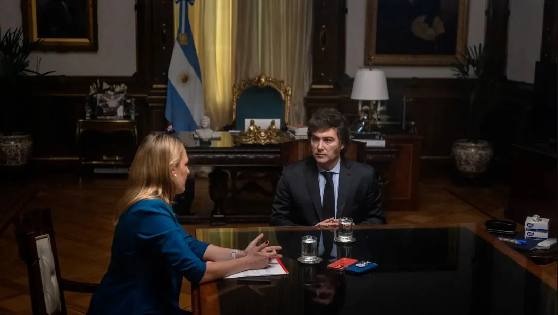 TIME entrevistó al presidente argentino, Javier Milei, en la Casa Rosada en Buenos Aires el 25 de abril.