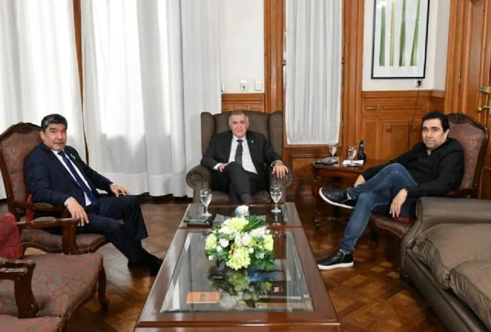 Jaldo, Acevedo y Mansilla. Foto Prensa Gobierno