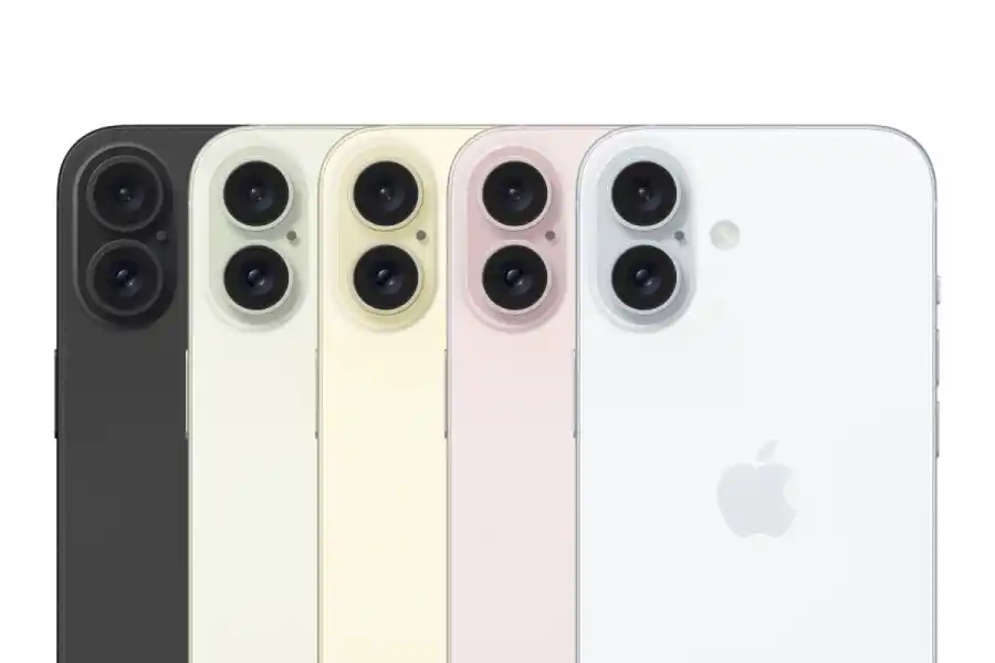 Los distintos colores del nuevo iPhone. 