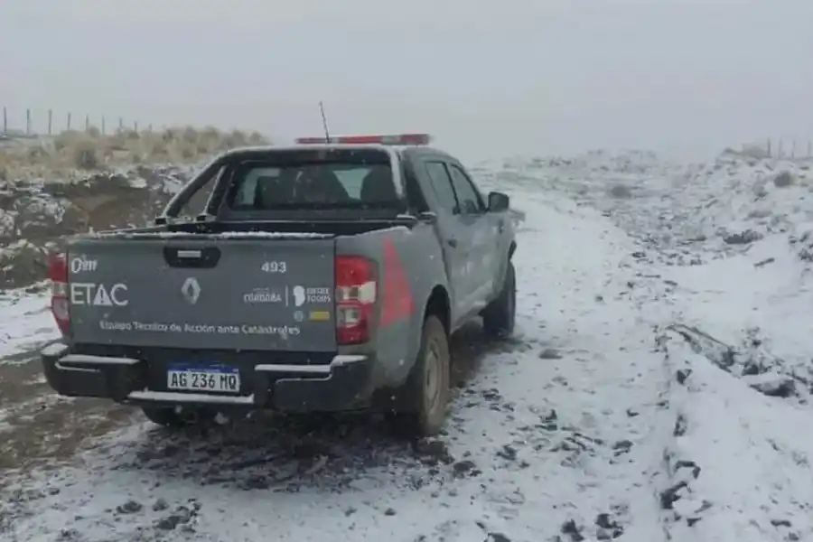 La nieve azotó a la provincia de Córdoba 