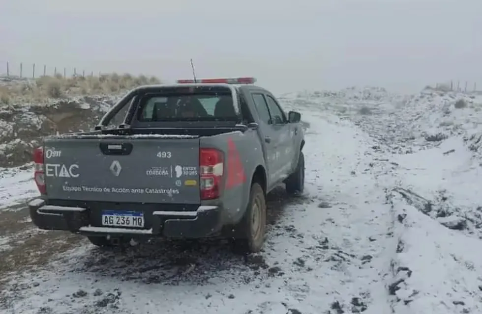 La nieve azotó a la provincia de Córdoba 