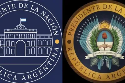Tras el acto del 25 de Mayo, la Oficina del Presidente presentó su nuevo logo