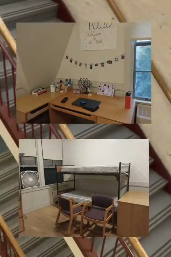 Rocío mostró como era su habitación al llegar a Harvard.