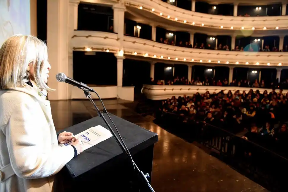MUCHO PÚBLICO. Massara agradeció a quienes apoyaron el Mayo.