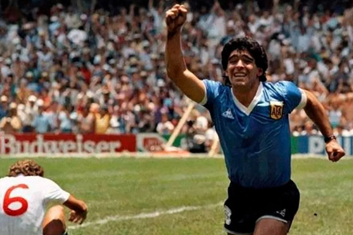 ICÓNICO. El festejo de Diego Armando Maradona contra los ingleses, quedó guardado en la memoria de todos los argentinos.