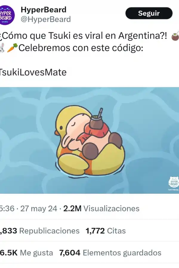 El boom de Tsuki en Argentina hizo que los creadores se pusieran creativos. CAPTURA DE PANTALLA