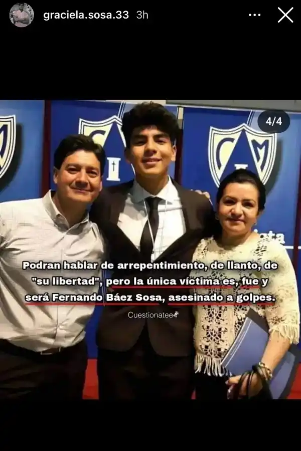 Qué dijo la madre de Fernando Báez Sosa tras la entrevista que dio Máximo Thomsen