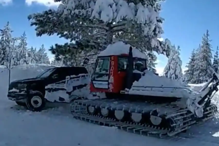 La máquina que manejaba Renner que provocó la tragedia. 