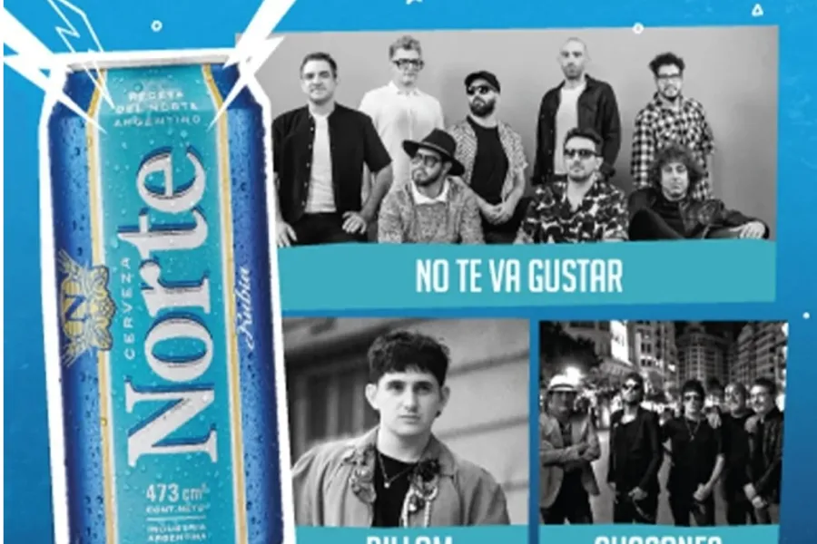 CARTELERA. Los artistas confirmados para Norte Rock 2024 garantizan que habrá públicos de edades variadas. CAPTURA DE PANTALLA