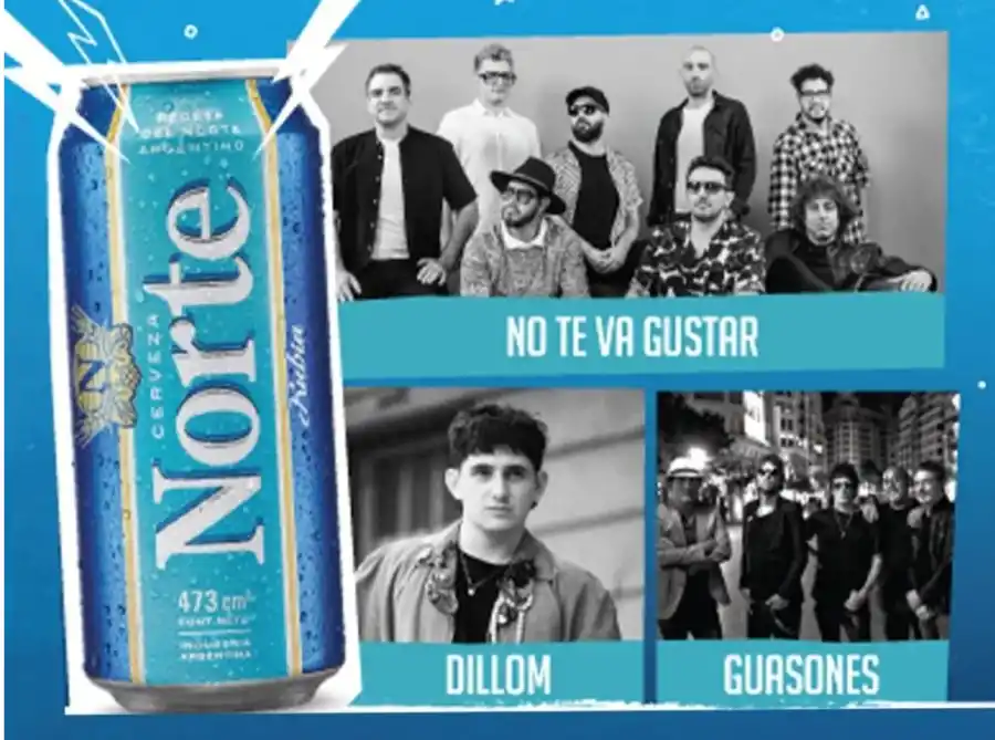 CARTELERA. Los artistas confirmados para Norte Rock 2024 garantizan que habrá públicos de edades variadas. CAPTURA DE PANTALLA