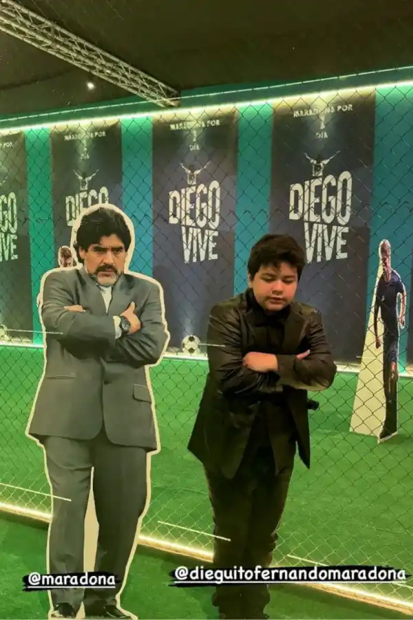 El increíble parecido de Dieguito Fernando con su papá.
