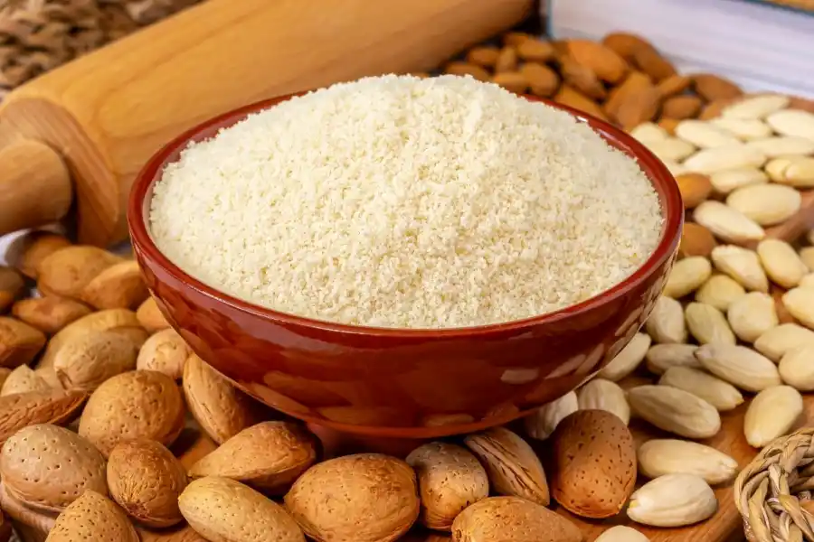 Harina de almendras, una de las mejores para la salud. 