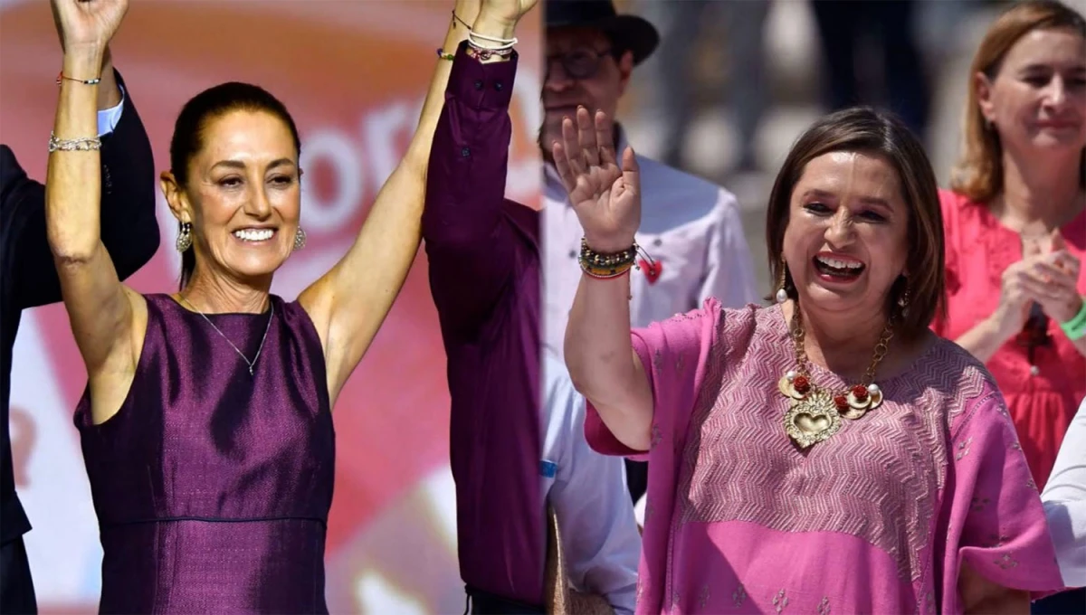CON CHANCES. Sheinbaum, de Morena, y Gálvez, de Fuerza y Corazón por México, marchan arriba en las encuestas.