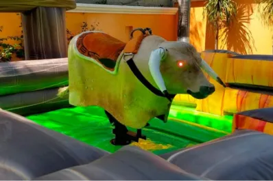 Tragedia en un cumpleaños infantil: una niña murió luego de caerse de un toro mecánico